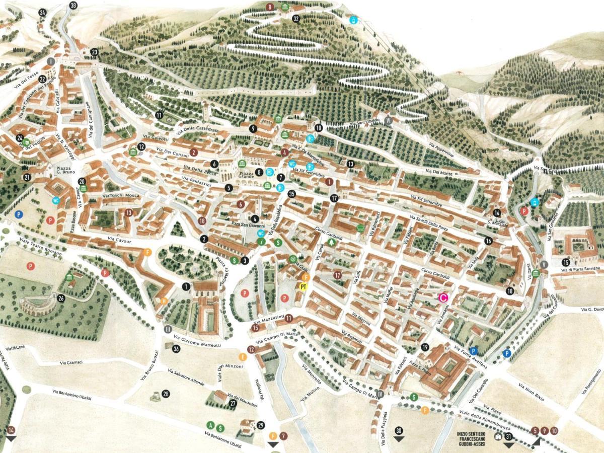 Apartamento Casa Armanni - La Tua Casa Di Pietra Gubbio Exterior foto